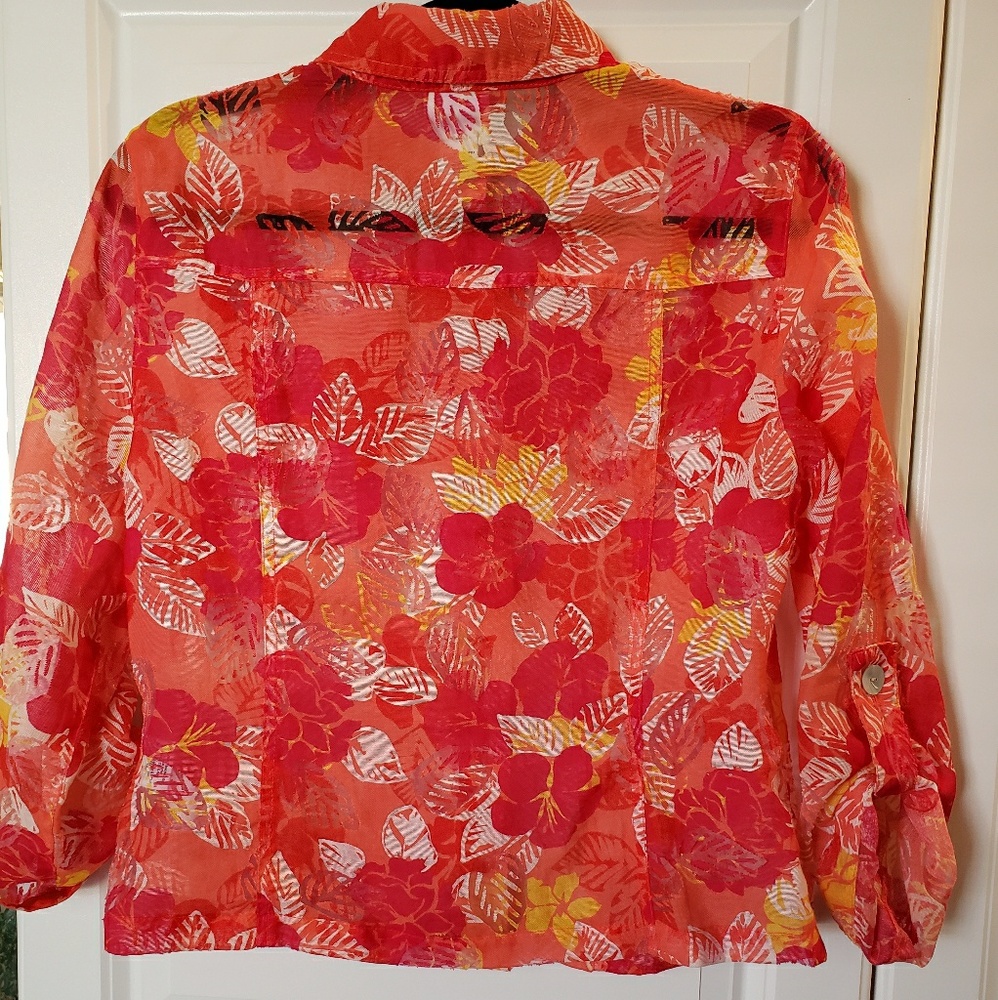 Ruby Rd Favorites Button up Top - Picture 3 of 5